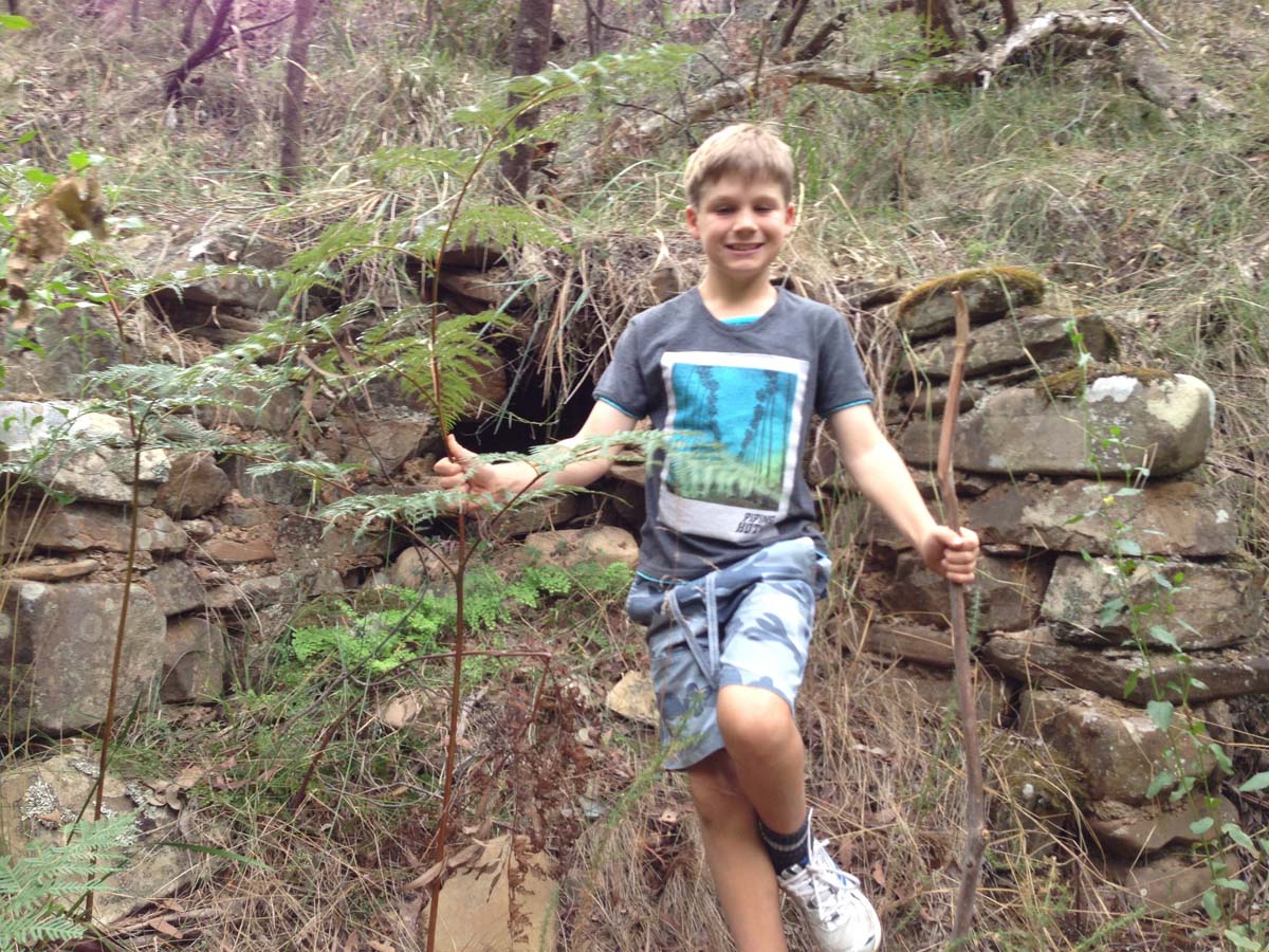 East walk to mine camp hike 22