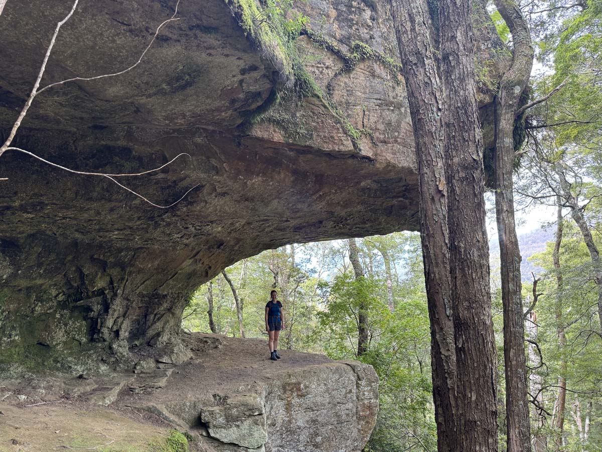 Shower cave & cleft rock falls hike (3)