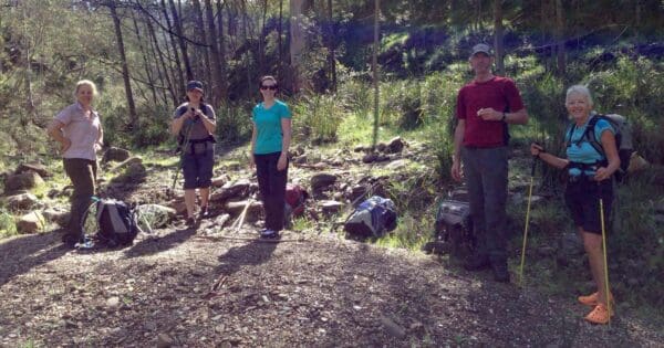 Hiking in a group