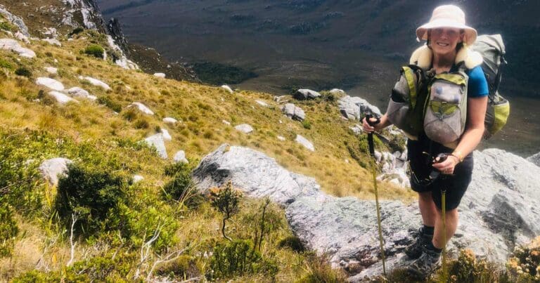 Use hiking poles for uphills and downhills