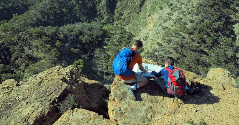 How do you navigate when hiking?