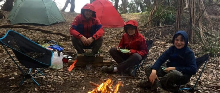 Overnight hiking with kids