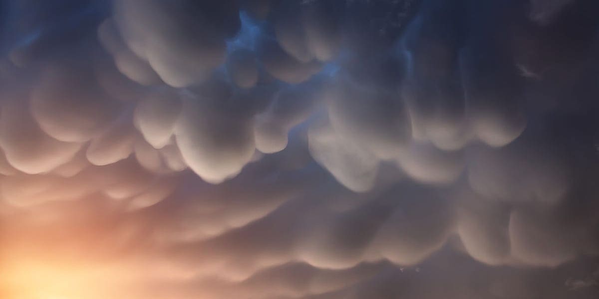 Mammatus clouds