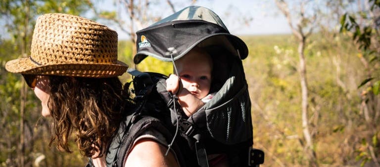Panda child carrier 1 trail hiking australia