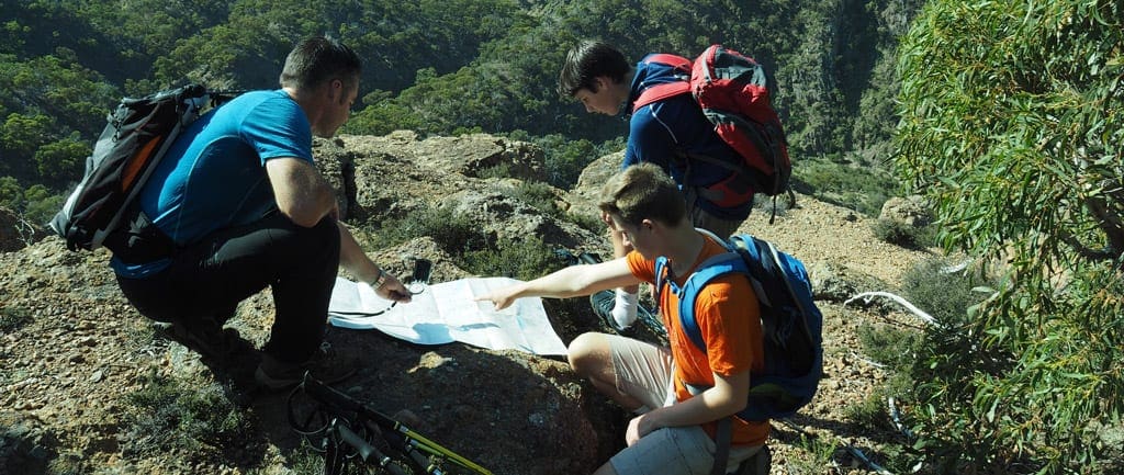 Anatomy of a compass trail hiking australia