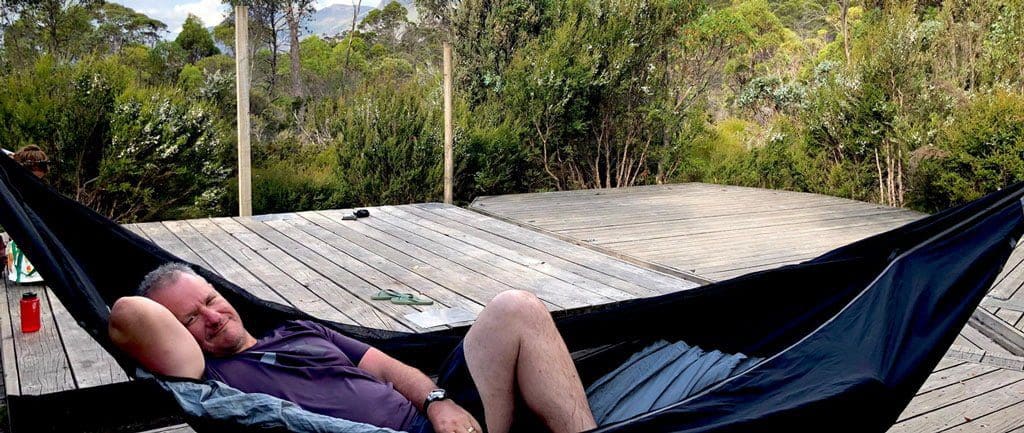 Hammock camping trail hiking australia