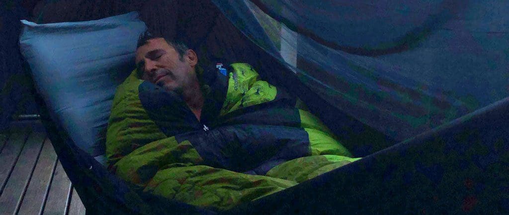 Dov Sleeping In Bliss - Waterfall Hut Hammock camping trail hiking australia