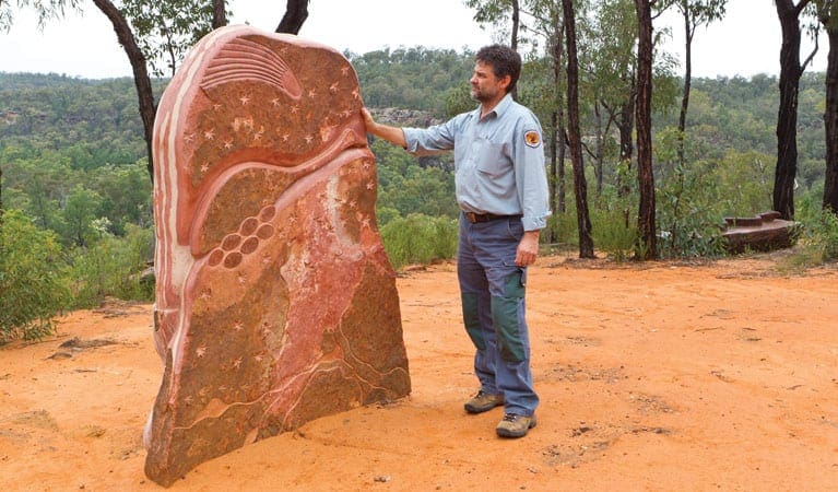 Sculptures In the Scrub Walking Track (3km) Sculptures in the scrub walking track trail hiking australia