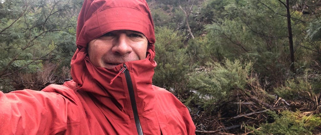 Patagonia men's stretch rainshadow jacket - trail hiking australia