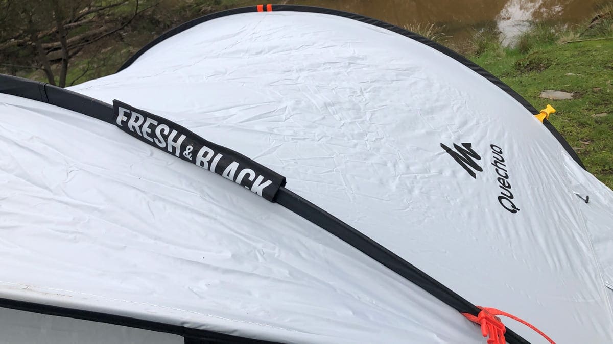 Quechua 2 second pop up camping tent trail hiking australia
