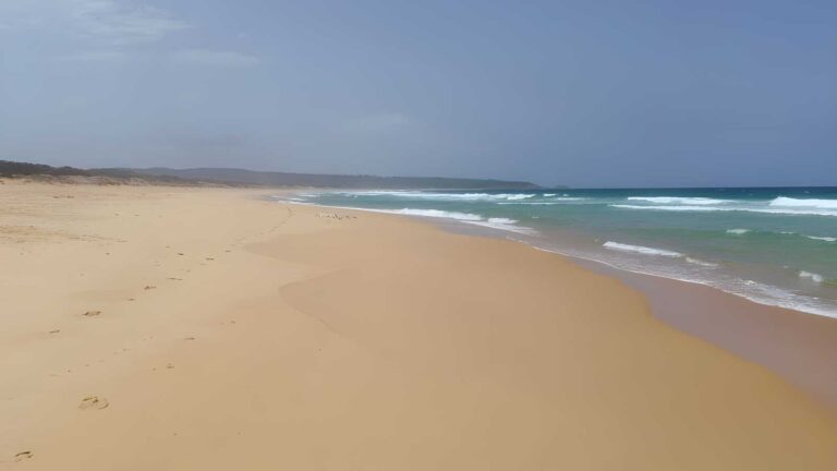 Bournda Beach Car Park to Beach Walk (500m) Bournda beach car park to beach walk (500m)
