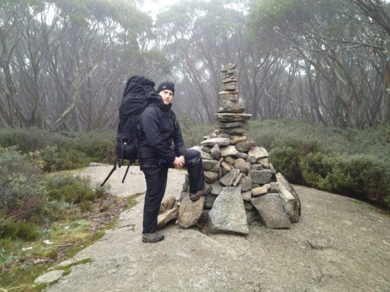 Trail hiking mt baw baw to mushroom rocks
