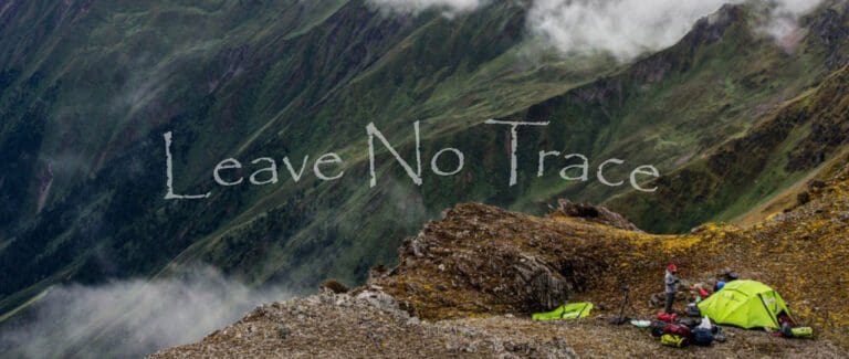 Leave no trace trail hiking australia