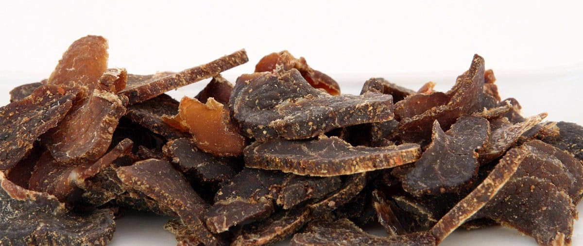 Dehydrating meat for hiking