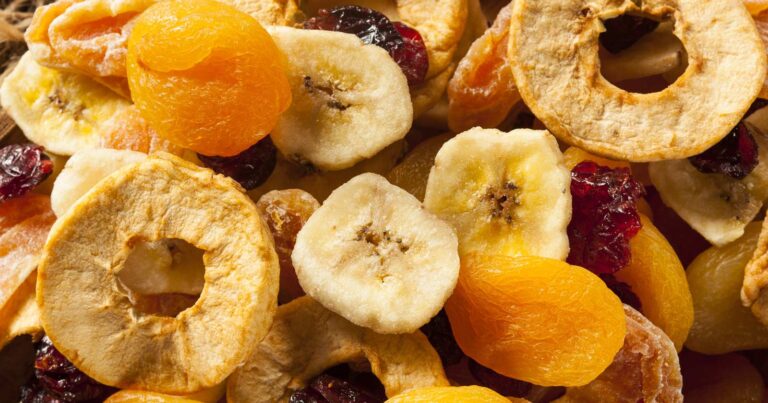 Dehydrating fruit for hiking