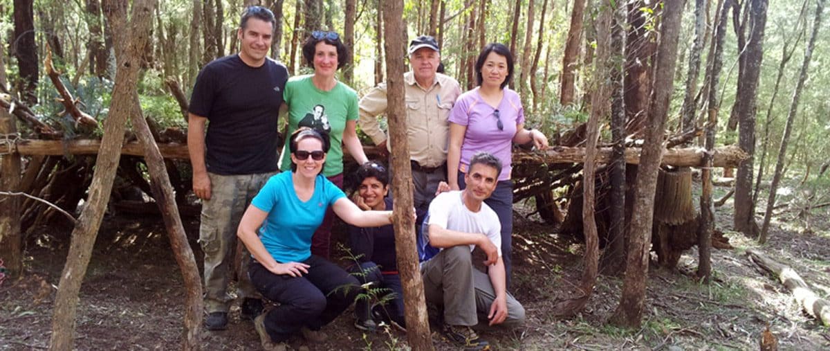 Building a survival shelter out of natural materials is a relatively simple process.