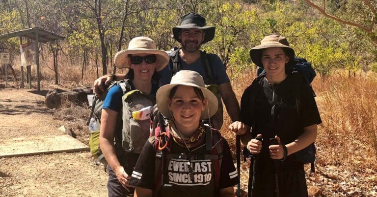Hiking with family