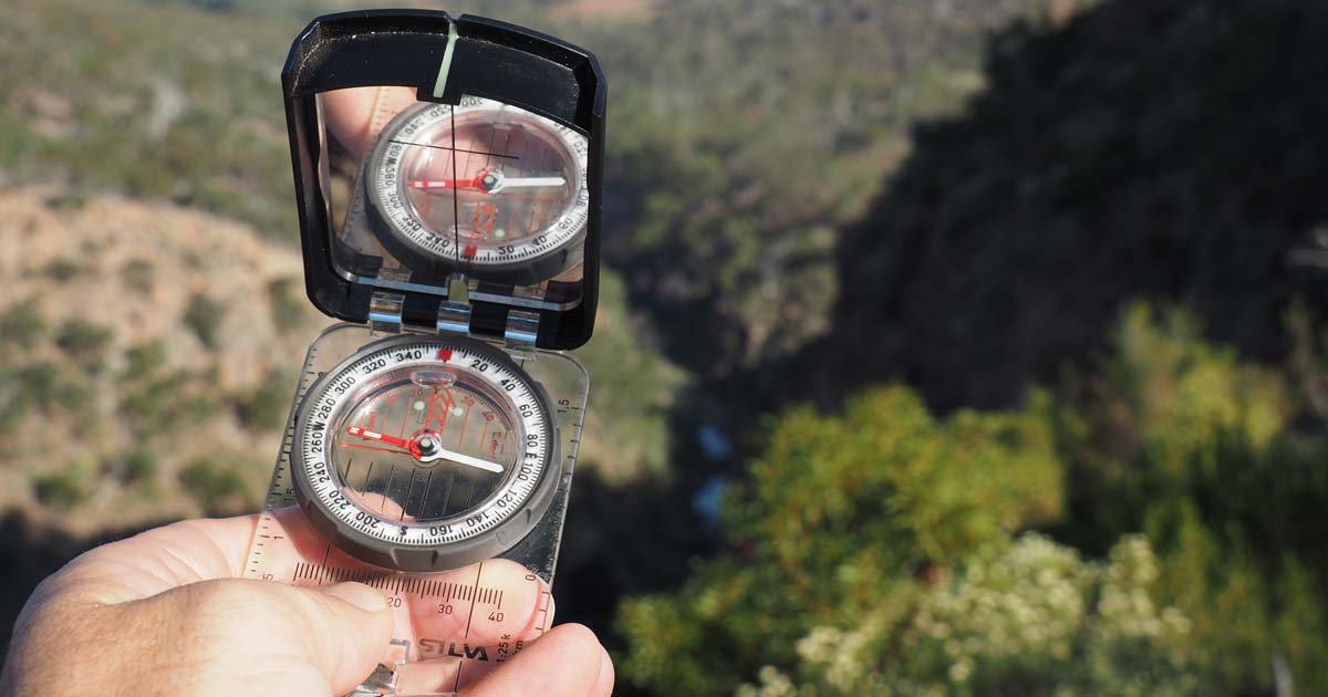 Improve trail navigation with rogaining Rogaining compass
