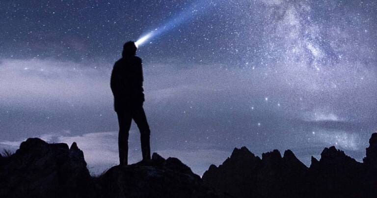 Hiking at night