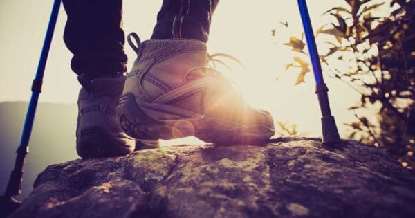 Why use rubber tips on hiking poles