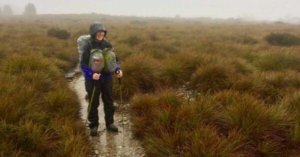 Keep your gear dry inside your hiking pack