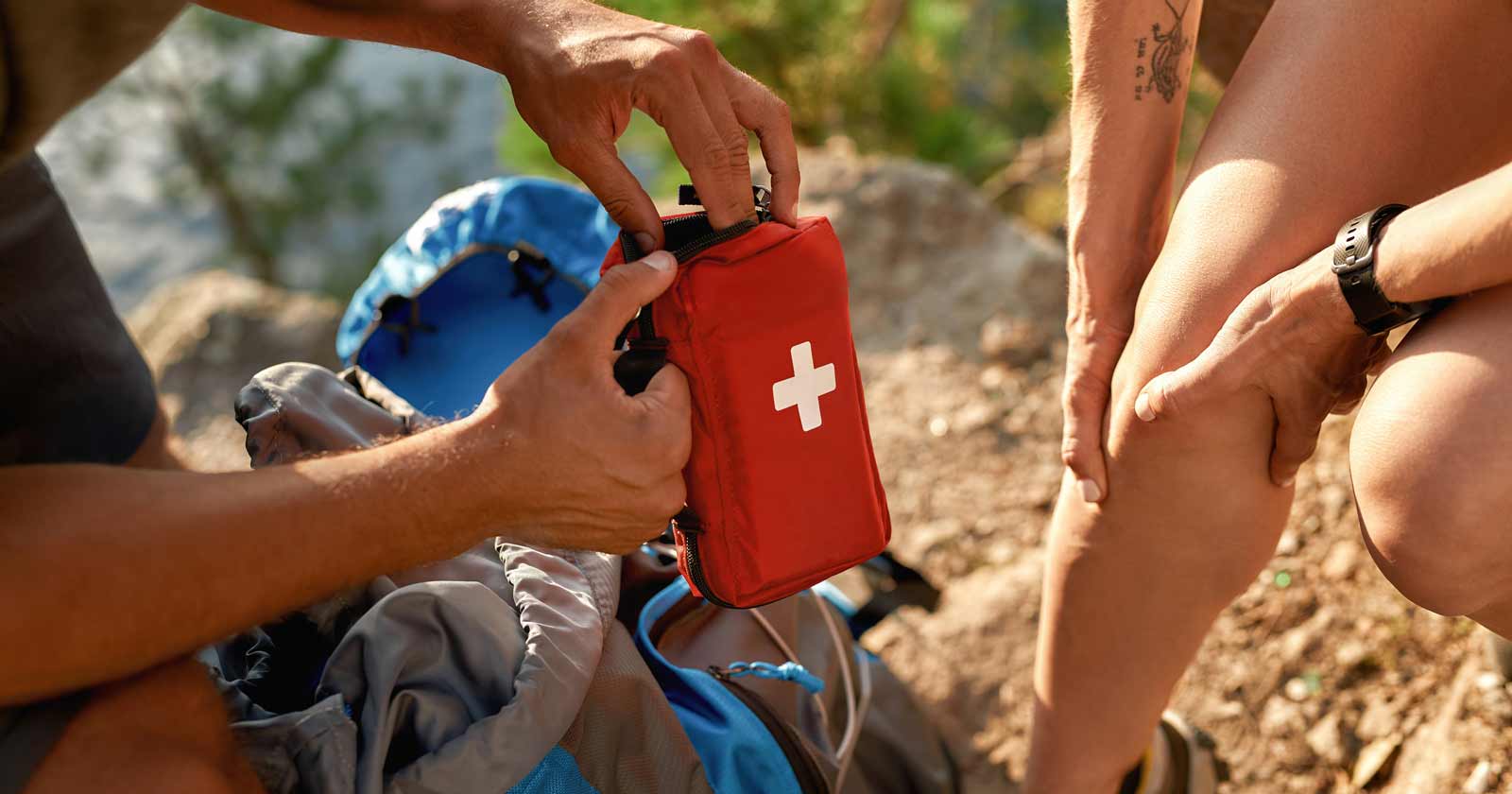 Hiking first-aid kit