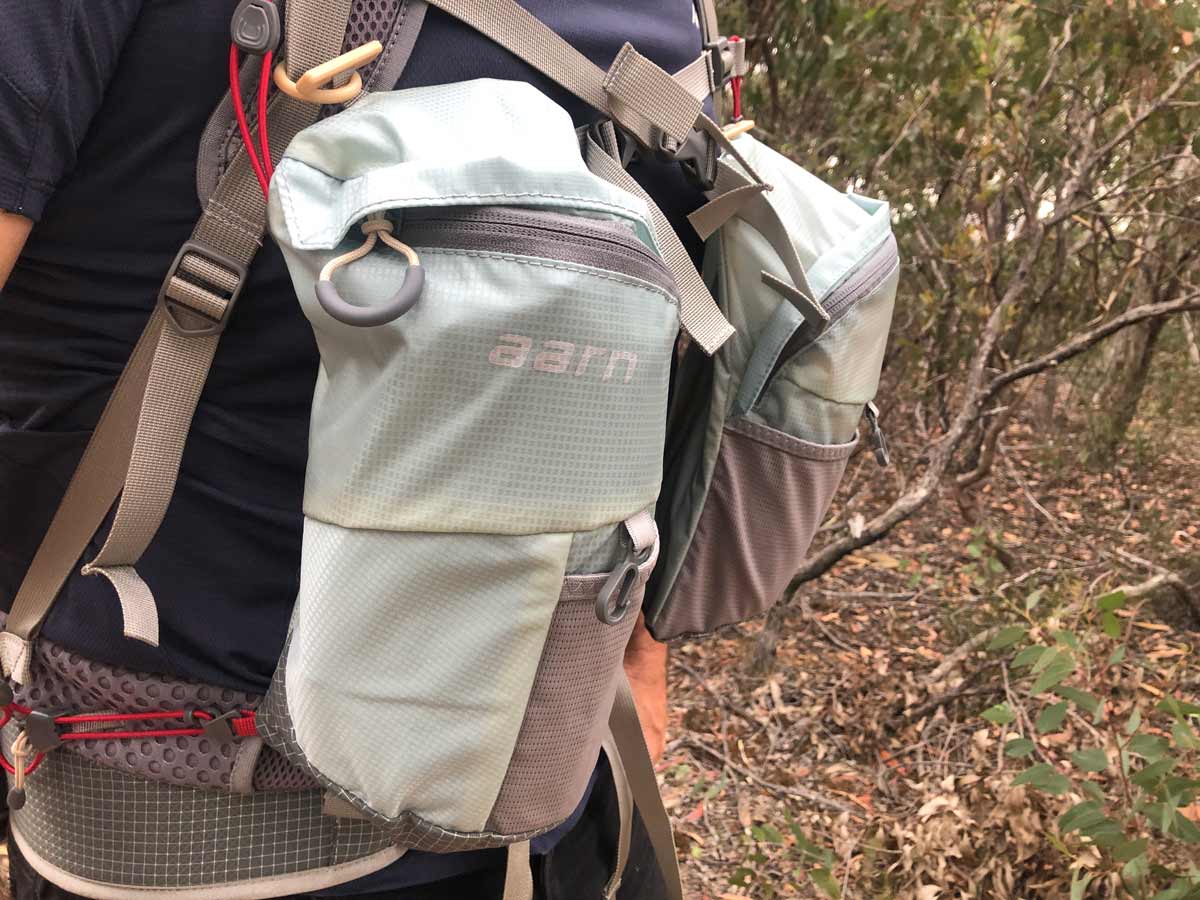 Aarn Featherlite Freedom PRO Pack Review Aarn balance pockets