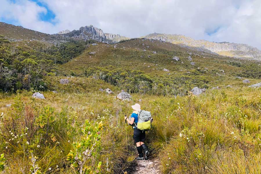 Planning Guide: Western Arthur Range Traverse Traversing the buttongrass moorland
