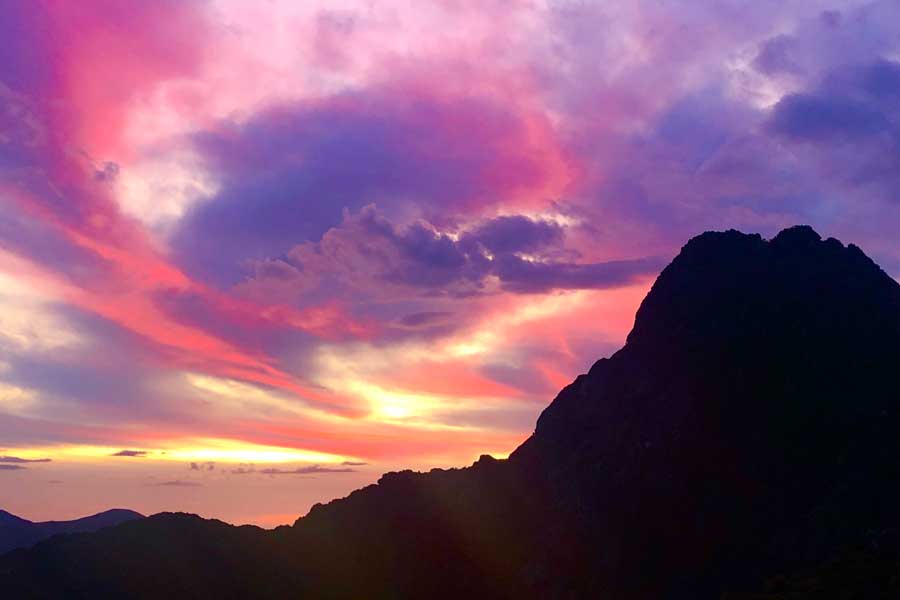 Fiery-sunset-on-Mount-Taurus Image of fiery sunset on mount taurus