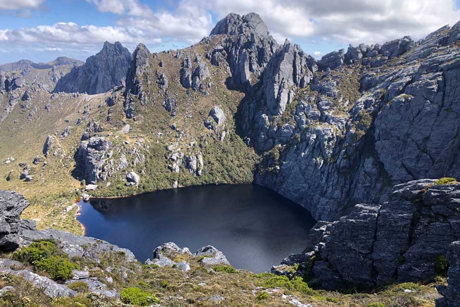 Square-Lake-and-Procyon-Peak Looking west over square lake and procyon peak
