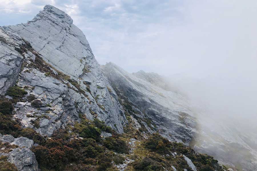 Planning Guide: Western Arthur Range Traverse Looking across to carina peak