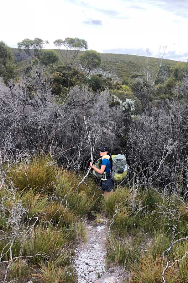 the-final-challenge Image of julie heading towards seven mile creek.