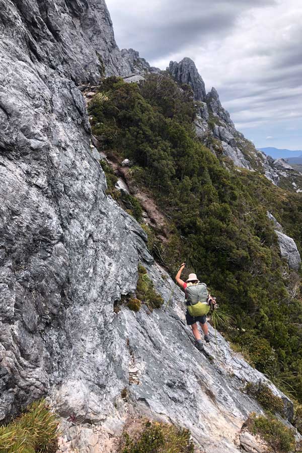 traversing-a-slippery-slope Image of julie traversing a slippery slope