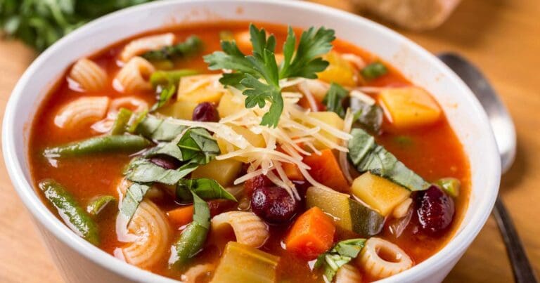 Dehydrated minestrone soup