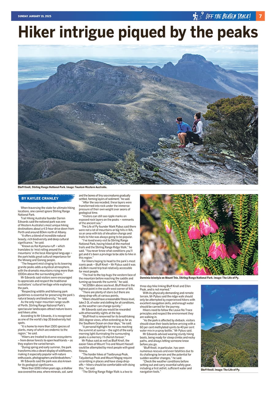Q&a on stirling range national park