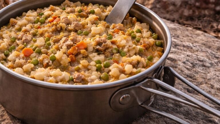 Dehydrated shepherd’s bowl recipe for hiking
