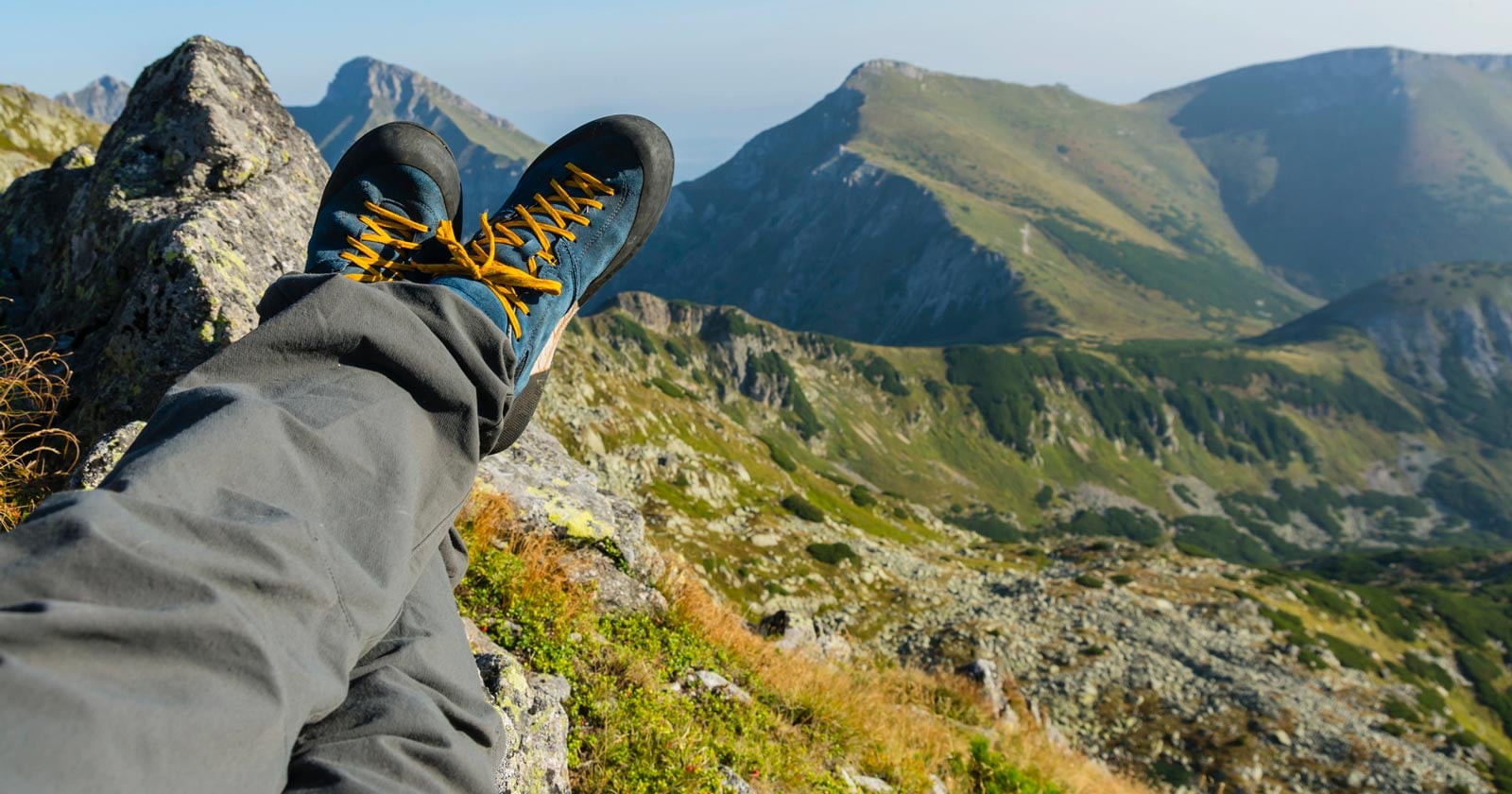 Hiking in approach shoes