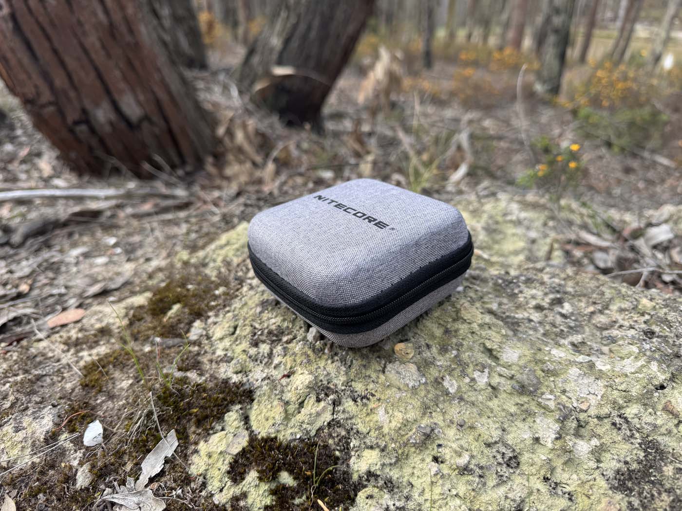 The supplied nitecore hard case adds great protection for the hc65 uhe on the trail.