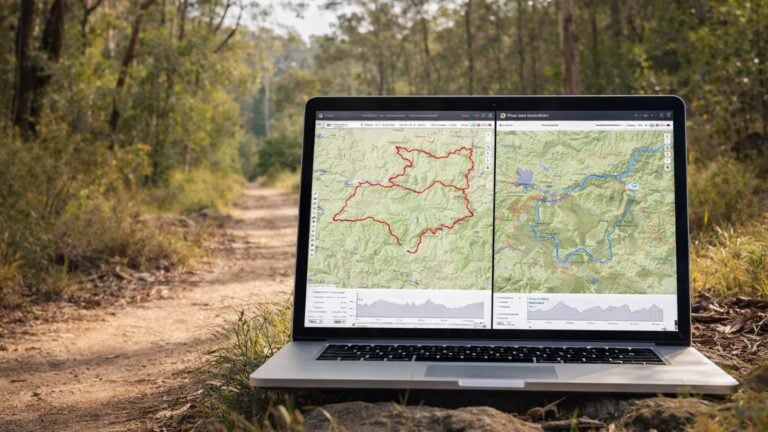Using digital route planning tools for hiking