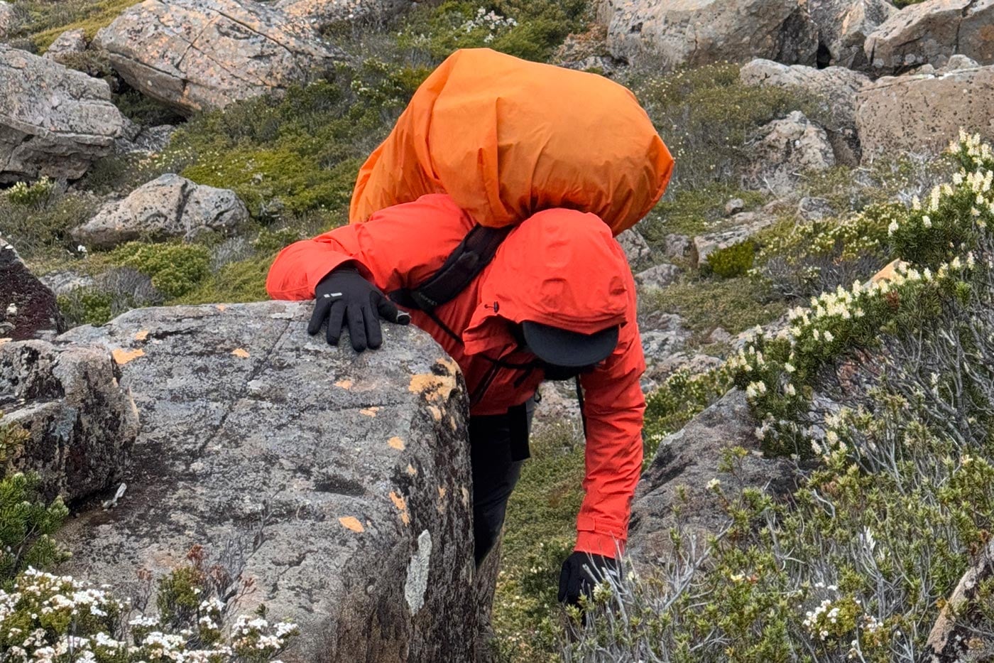 Me in tasmania—completely exhausted, head down, and digging deep to keep moving.