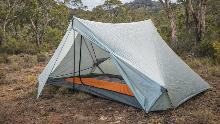Hiking pole tents and tarp-style shelters