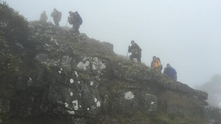 Navigation in poor visibility for hiking in australia