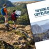 Cover image of the hiking safety systems framework showing two bushwalkers navigating with a map above a rugged australian valley landscape.